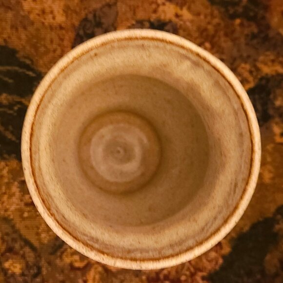 Artisan art ceramic vase, handmade, blue, brown, white glazing, NWOT - Picture 8 of 9